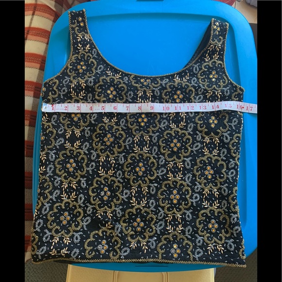 ✨1940’s/1950 VINTAGE Unbranded unique beaded vest - Picture 13 of 15